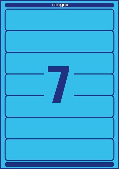Etiketten A4 Ordnerrücken 38 x 192 mm blau, Art.-Nr. L476-25-BL - Paterno B2B-Shop