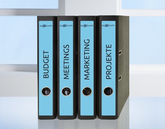 Etiketten A4 Ordnerrücken 38 x 297 mm blau, Art.-Nr. L474-20-BL - Paterno B2B-Shop