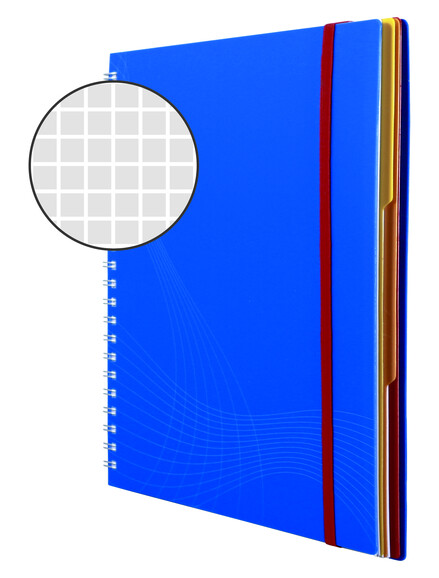 Notizbuch Notizio A4 kariert blau, Art.-Nr. 7037ZWF - Paterno B2B-Shop