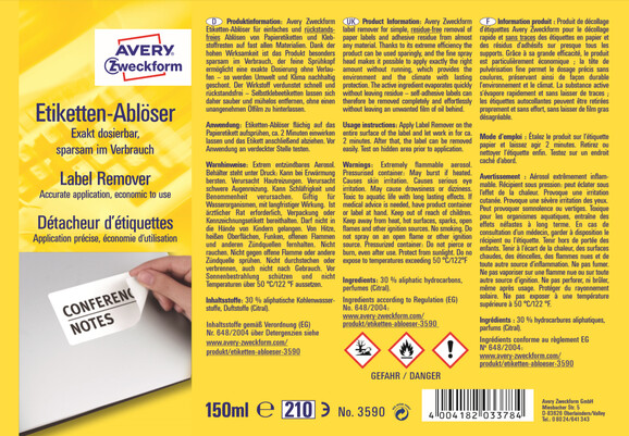 Etiketten Ablöser Avery Zweckform, Art.-Nr. 3590ZWF - Paterno B2B-Shop