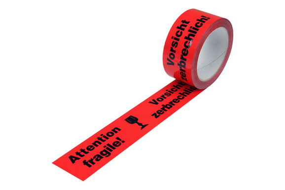 Klebeband PP Vorsicht zerbrechlich 50mm 66lfm, Art.-Nr. 56405 - Paterno B2B-Shop