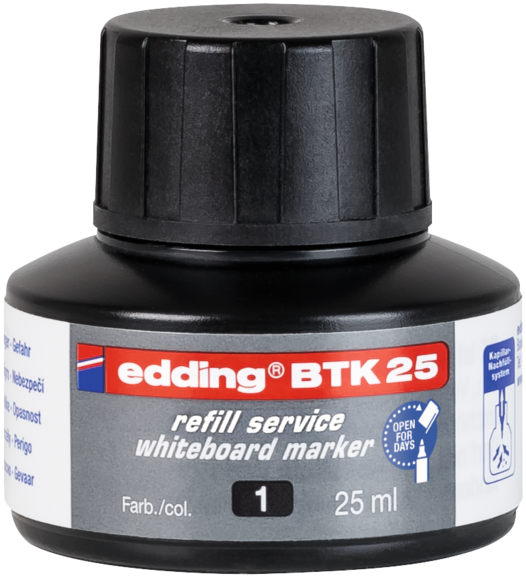 Nachfülltinte für Edding Whitboardmarker rot, Art.-Nr. BTK25-RT - Paterno B2B-Shop