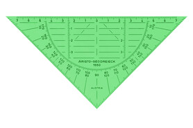Geodreieck Aristo 1550 ohne Griff grün, Art.-Nr. AR1550GR - Paterno B2B-Shop