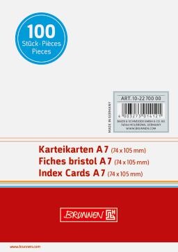Karteikarten Brunnen A7 glatt weiss, Art.-Nr. 10-22700-WS - Paterno B2B-Shop
