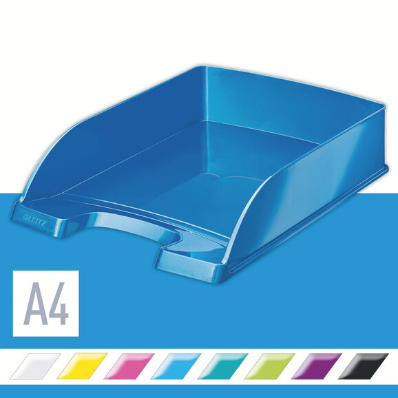 Briefkorb Leitz WOW Plus A4 blaumetallic, Art.-Nr. 5226-30-BLME - Paterno B2B-Shop