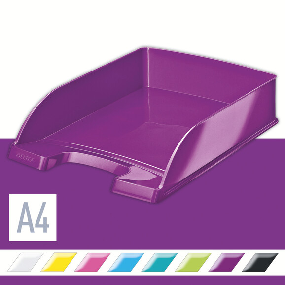 Briefkorb Leitz WOW Plus A4 violett metallic, Art.-Nr. 5226-30-VIME - Paterno B2B-Shop