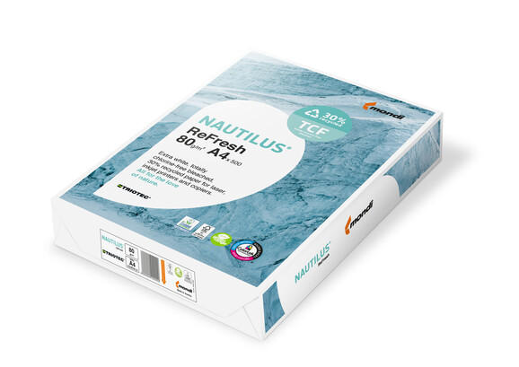 Kopierpapier Nautilus ReFresh A4 80 gr. CIE 161, Art.-Nr. NAUTREF480 - Paterno B2B-Shop Kopierpapier Nautilus ReFresh A4 80 gr. CIE 161, Art.-Nr. NAUTREF480 - Paterno B2B-Shop