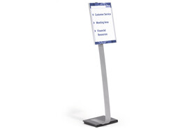 Infoständer Durable A3 metallic silber, Art.-Nr. 481323 - Paterno B2B-Shop