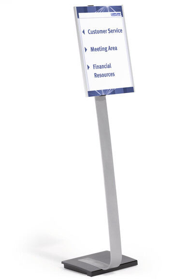 Infoständer Durable A3 metallic silber, Art.-Nr. 481323 - Paterno B2B-Shop