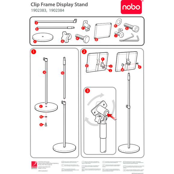 Infoständer NOBO für Plakatrahmen A4, Art.-Nr. 1902383 - Paterno B2B-Shop