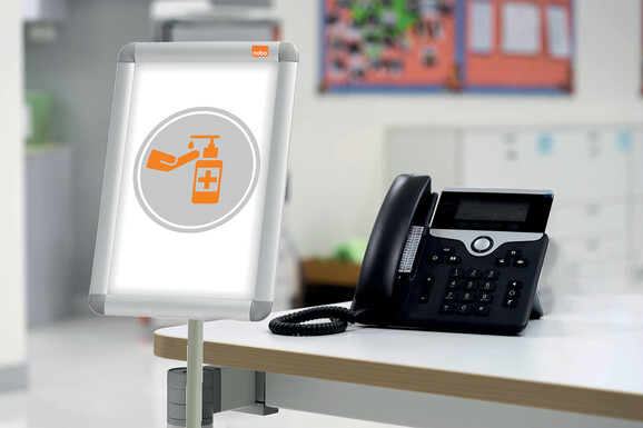 Infoständer NOBO für Plakatrahmen A4, Art.-Nr. 1902383 - Paterno B2B-Shop