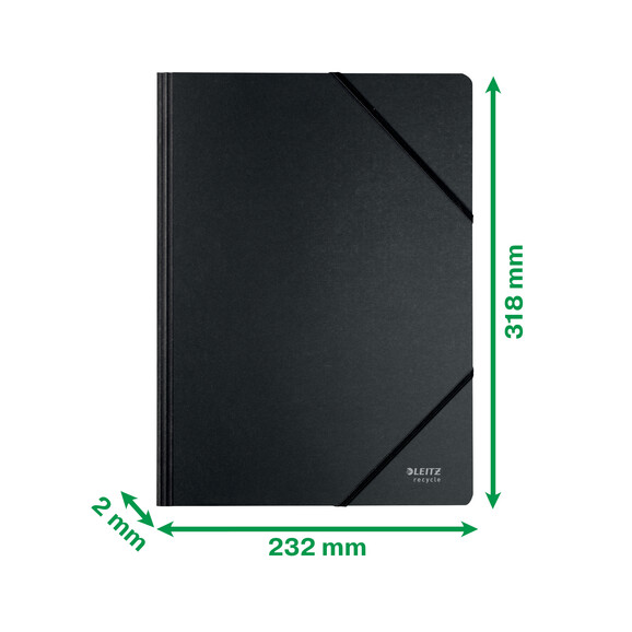 Eckspannmappe Leitz Recycle A4 schwarz, Art.-Nr. 3908-00-95 - Paterno B2B-Shop