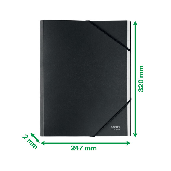 Ordnungsmappe Leitz Recycle A4 schwarz, Art.-Nr. 3915-SW - Paterno B2B-Shop