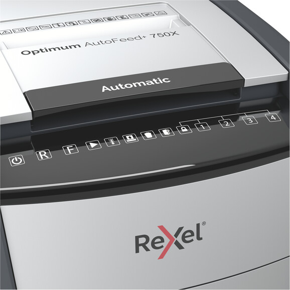 Aktenvernichter Rexel Optimum Auto+ 750X, Art.-Nr. 2103750EU - Paterno B2B-Shop