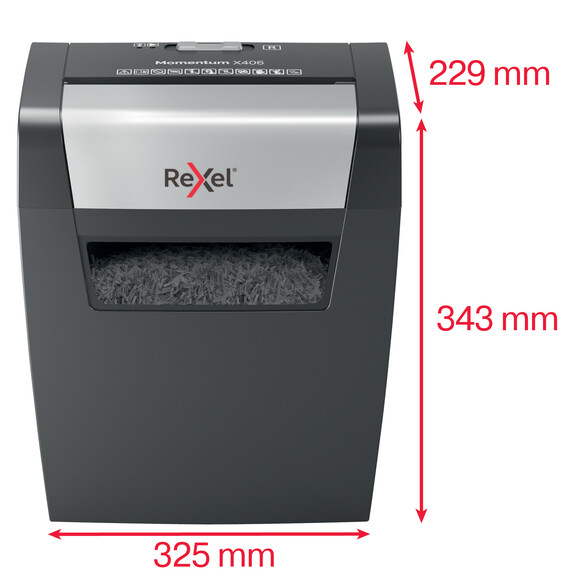 Aktenvernichter Rexel Momentum X406, Art.-Nr. 2104569EU - Paterno B2B-Shop
