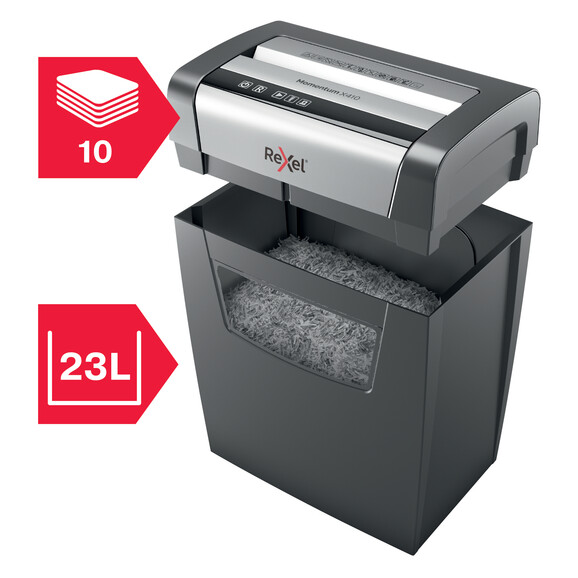 Aktenvernichter Rexel Momentum X410, Art.-Nr. 2104571EU - Paterno B2B-Shop