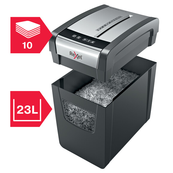 Aktenvernichter Rexel Momentum X410-SL Slimline, Art.-Nr. 2104573EU - Paterno B2B-Shop