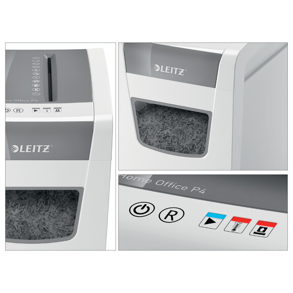 Aktenvernichter Leitz IQ Slim P-4 weiß, Art.-Nr. 8001-00-00 - Paterno B2B-Shop