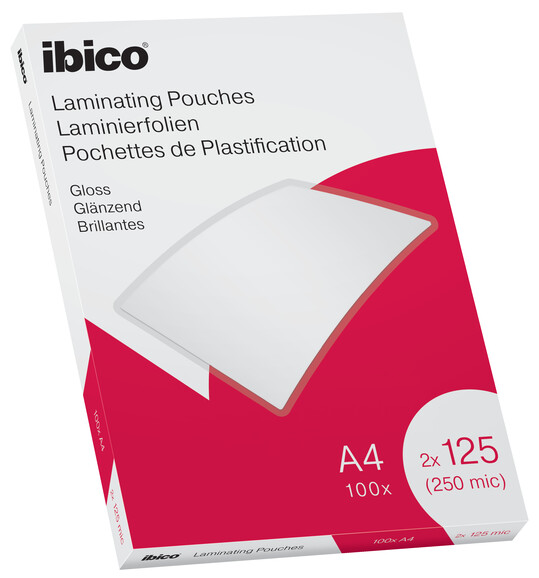 Laminiertaschen IBICO A4 2x125 my, Art.-Nr. 33808 - Paterno B2B-Shop