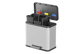 Tretabfalleimer Hailo ProfiLine Solid Öko Trio L, Art.-Nr. 0633-000 - Paterno B2B-Shop