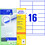 Universaletiketten A4 3665 weiss 105x33,8mm, Art.-Nr. ZWF-3665 - Paterno B2B-Shop