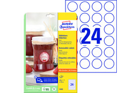 Etiketten wiederablösbar rund 40mm, Art.-Nr. 5080ZWF - Paterno B2B-Shop