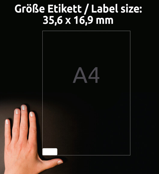 Universaletiketten ZWF ablösbar, 35,6 x16,9 mm, Art.-Nr. L4732REV-10 - Paterno B2B-Shop