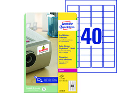 Etiketten ZWF Kraftkleber 45,7 x 25,4 mm, Art.-Nr. L6140-20 - Paterno B2B-Shop