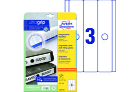 Etiketten Hängeordner ZWF 63 x 297 mm breit, Art.-Nr. L4757-25 - Paterno B2B-Shop