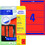 Ordneretiketten ZWF 192 x 61 mm rot, Art.-Nr. L4766-20 - Paterno B2B-Shop