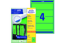 Ordneretiketten ZWF 192 x 61 mm grün, Art.-Nr. L4768-100 - Paterno B2B-Shop
