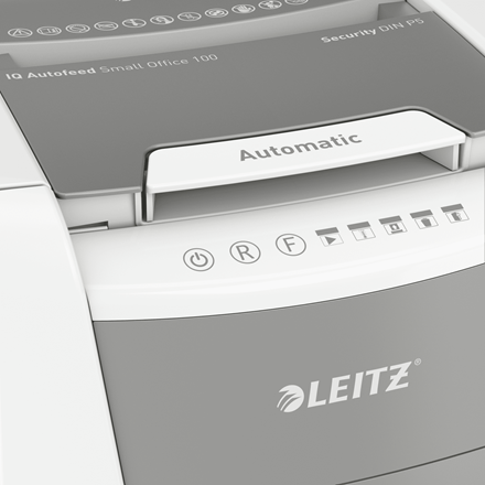 Aktenvernichter Leitz IQ Autofeed 100 P5, Art.-Nr. 8012-00-00 - Paterno B2B-Shop