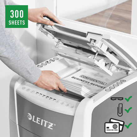 Aktenvernichter Leitz IQ Autofeed 300 P5, Art.-Nr. 8016-00-00 - Paterno B2B-Shop