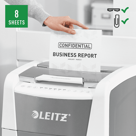 Aktenvernichter Leitz IQ Autofeed 300 P5, Art.-Nr. 8016-00-00 - Paterno B2B-Shop