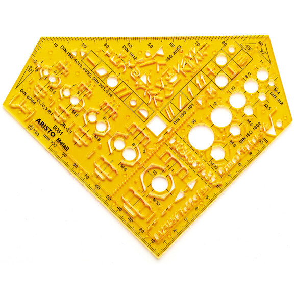 Schablone Aristo Schulwinkel-Metall, Art.-Nr. AR5051 - Paterno B2B-Shop Schablone Aristo Schulwinkel-Metall, Art.-Nr. AR5051 - Paterno B2B-Shop