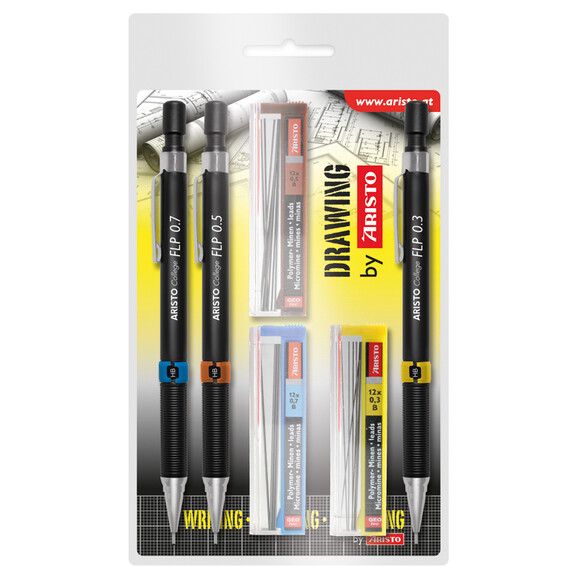 Druckbleistift Set Aristo Geo-Pen 3+3, Art.-Nr. AR23559 - Paterno B2B-Shop