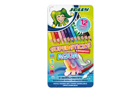 Farbstifte Jolly SUPERSTICKS AQUA 12er Metalletui, Art.-Nr. 3001-0001 - Paterno B2B-Shop