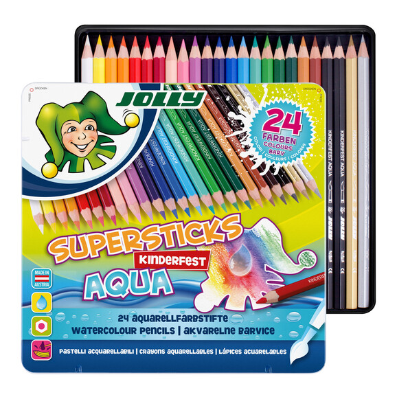 Farbstifte Jolly SUPERSTICKS AQUA 24er Metalletui, Art.-Nr. 3001-0002 - Paterno B2B-Shop Farbstifte Jolly SUPERSTICKS AQUA 24er Metalletui, Art.-Nr. 3001-0002 - Paterno B2B-Shop