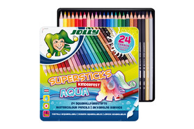 Farbstifte Jolly SUPERSTICKS AQUA 24er Metalletui, Art.-Nr. 3001-0002 - Paterno B2B-Shop
