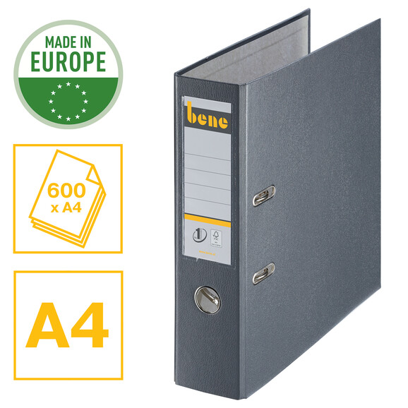 Ordner Bene Standard breit schiefer, Art.-Nr. 291400-SCH - Paterno B2B-Shop