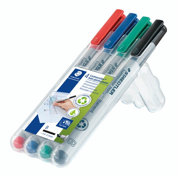 Folienschreiber Staedtler LC B WL WP4, Art.-Nr. 312WP4 - Paterno B2B-Shop