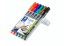 Folienschreiber Staedtler LC SF WF WP6, Art.-Nr. 313WP6 - Paterno B2B-Shop