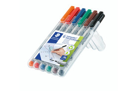 Folienschreiber Staedtler LC M WL WP6, Art.-Nr. 315WP6 - Paterno B2B-Shop