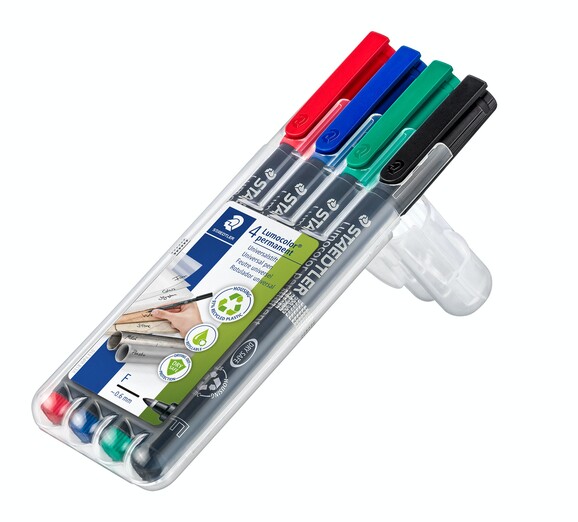 Folienschreiber Staedtler LC F WF WP4, Art.-Nr. 318WP4 - Paterno B2B-Shop