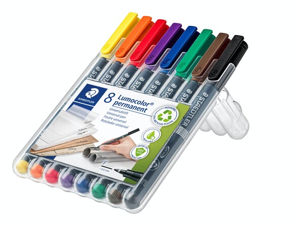 Folienschreiber Staedtler LC F WF WP8, Art.-Nr. 318WP8 - Paterno B2B-Shop