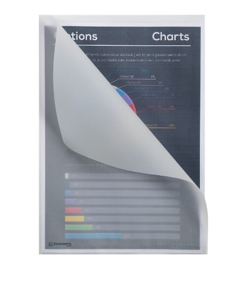 Aktenhüllen A4 aus Papier 110g Transparent weiß, Art.-Nr. 50850E - Paterno B2B-Shop