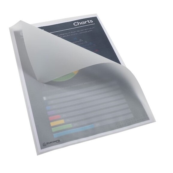 Aktenhüllen A4 aus Papier 110g Transparent weiß, Art.-Nr. 50850E - Paterno B2B-Shop