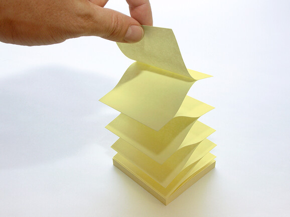 Haftnotizen info notes Recyclingbox 75x75mm Z-Notes gelb, Art.-Nr. 5644-11BOX - Paterno B2B-Shop