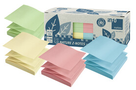 Haftnotizen info notes Recyclingbox 75x75 mm Z-Notes sortiert, Art.-Nr. 5644-88BOX - Paterno B2B-Shop