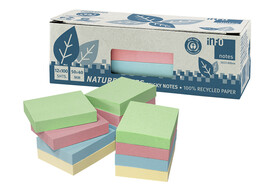 Haftnotizen info notes Recyclingbox 50x40 mm sortiert, Art.-Nr. 5653-88BOX - Paterno B2B-Shop